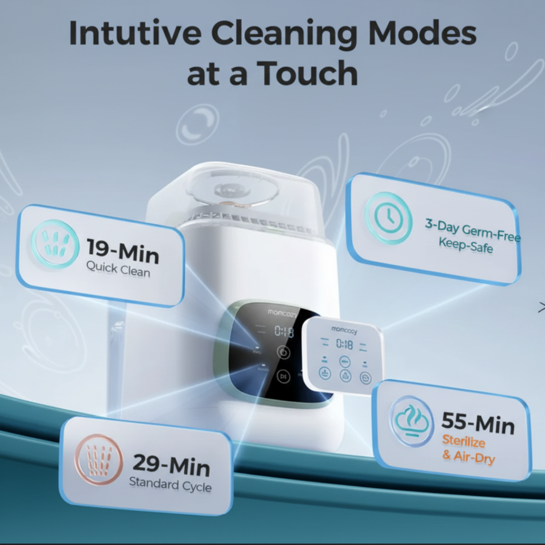 جهاز غسل وتعقيم زجاجات الأطفال Momcozy KleanPal Pro في الإمارات العربية المتحدة