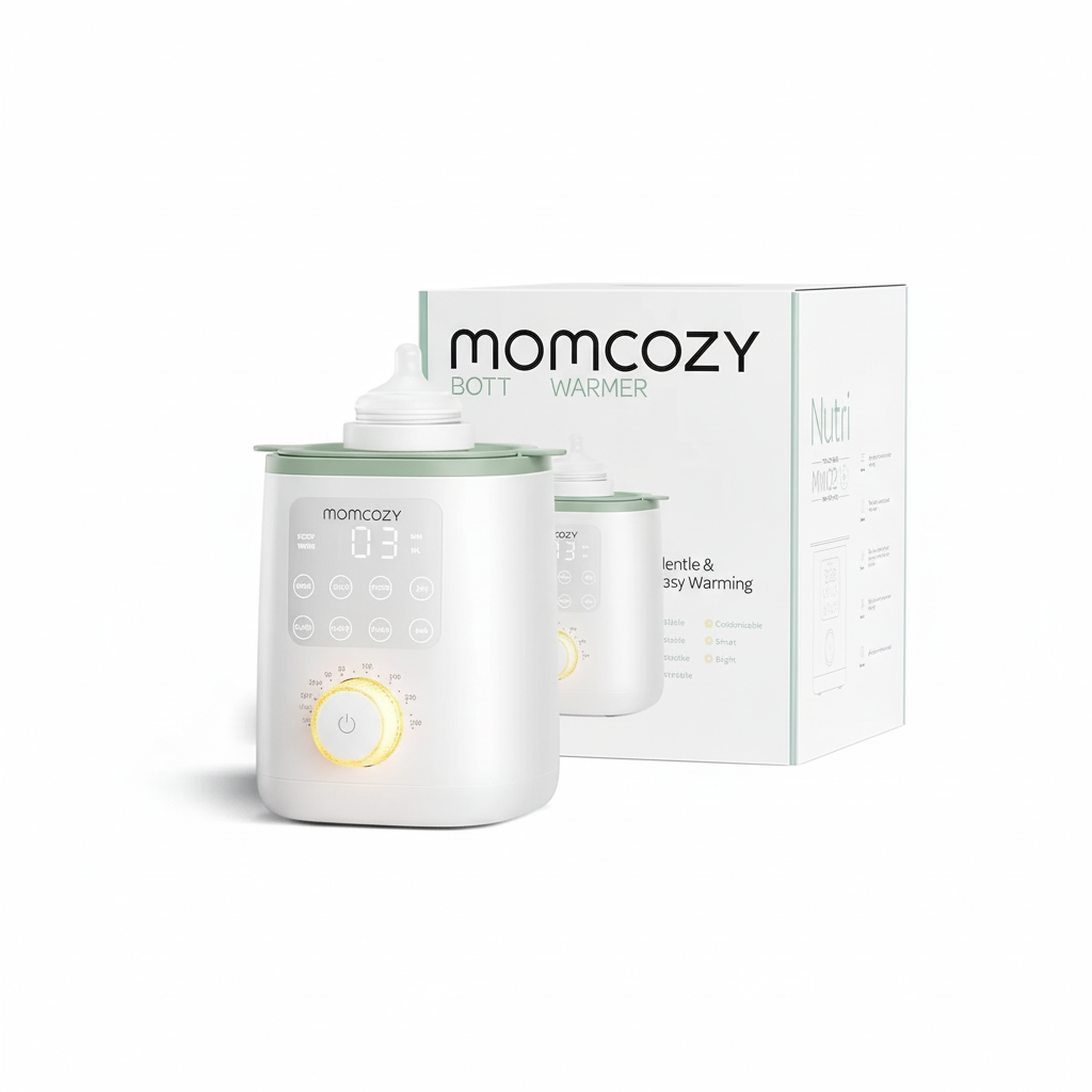 جهاز تدفئة زجاجات الأطفال 9 في 1 Nutri من Momcozy مع ضوء ليلي