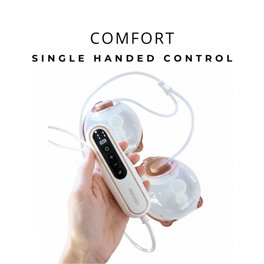 مضخة الثدي المزدوجة القابلة للارتداء Momcozy V2 Pro، بمواصفات المستشفيات، خفيفة الوزن للغاية وقوية الأداء.