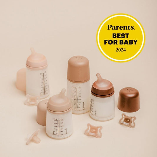 Suavinex Zero Zero Anti-Colic Baby Bottle 2-Pack 180ml | Adaptable Flow Nipple