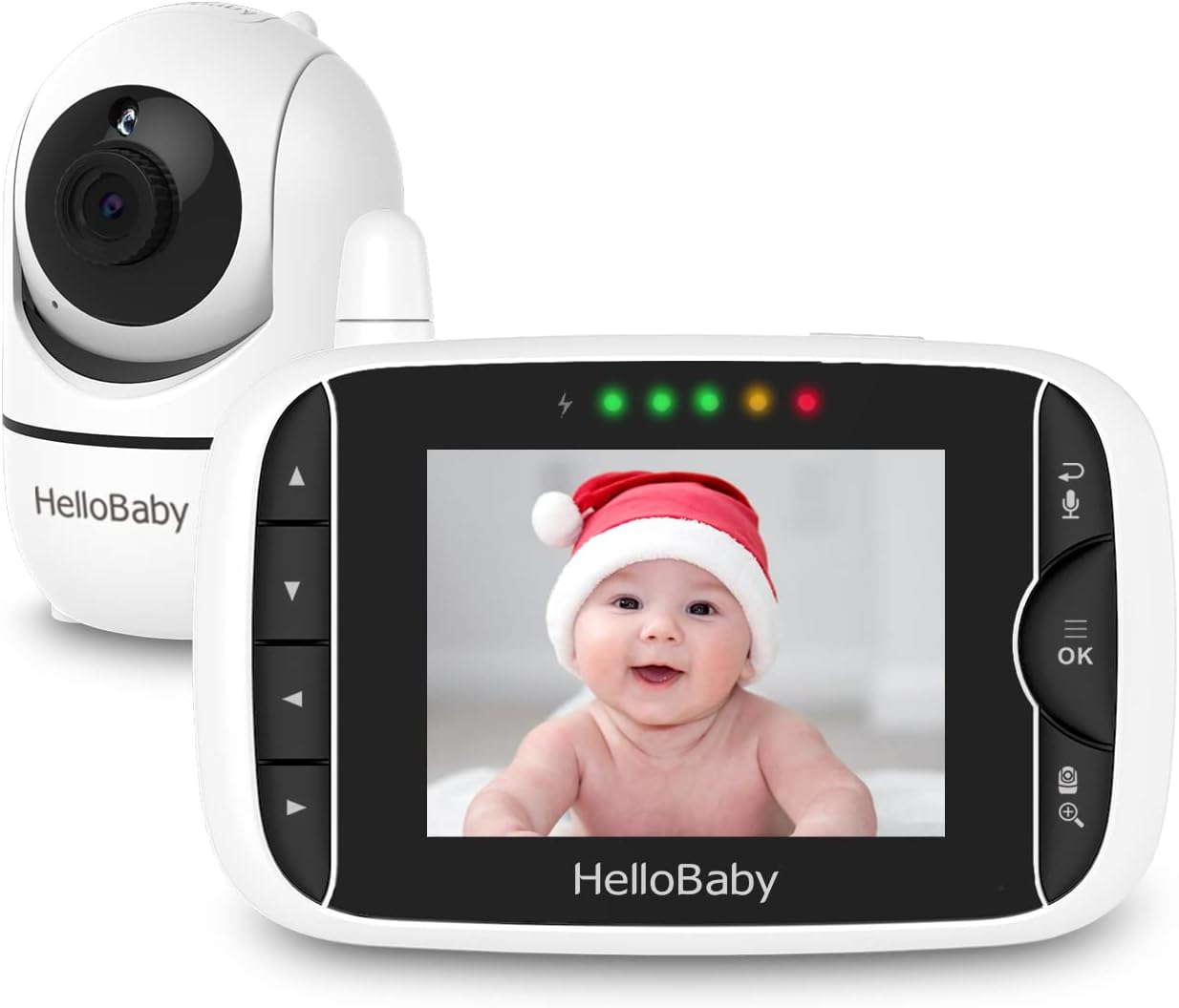 HelloBaby 3.2" Baby Monitor with Camera & Audio No WiFi | Night Vision