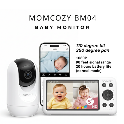 جهاز مراقبة الأطفال الذكي Momcozy 2 المزود بتقنية الواي فاي، موديل BM04