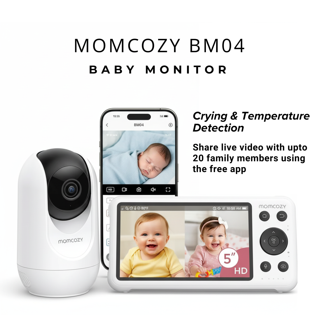 جهاز مراقبة الأطفال الذكي Momcozy 2 المزود بتقنية الواي فاي، موديل BM04
