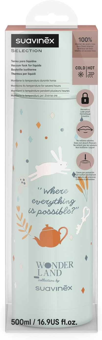 Suavinex 500ml Stainless Steel Thermos Flask for Newborns