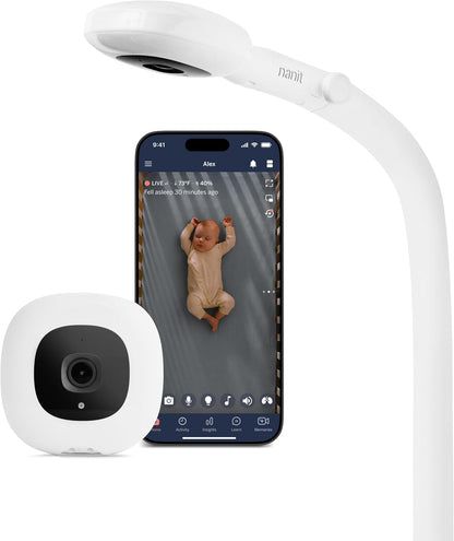 Nanit Pro Smart Baby Monitor with Floor Stand & Breathing Band