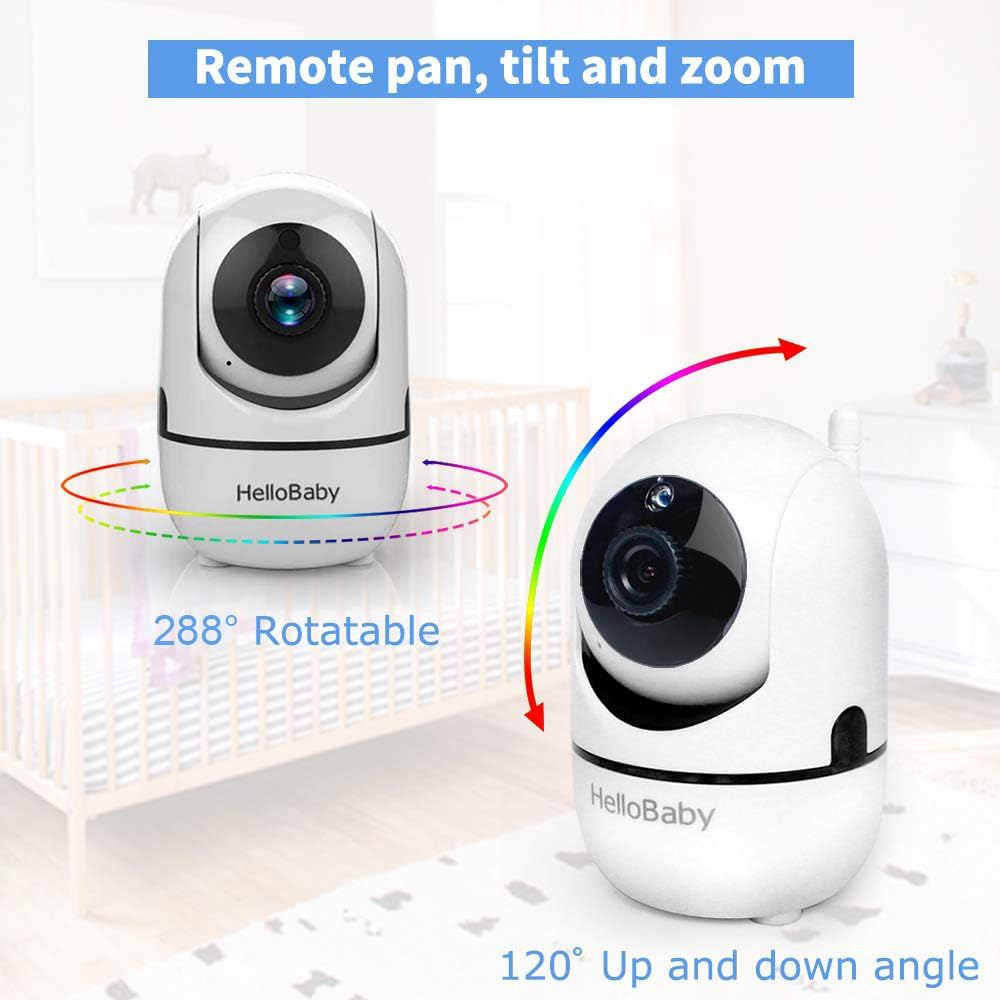 HelloBaby 3.2" Baby Monitor with Camera & Audio No WiFi | Night Vision