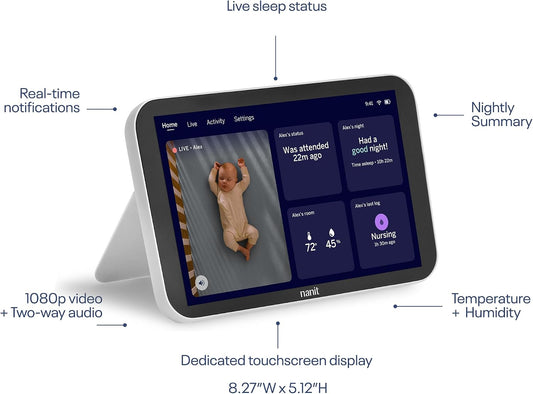 Nanit Display Screen for Smart Baby Monitor – 8" HD Touchscreen