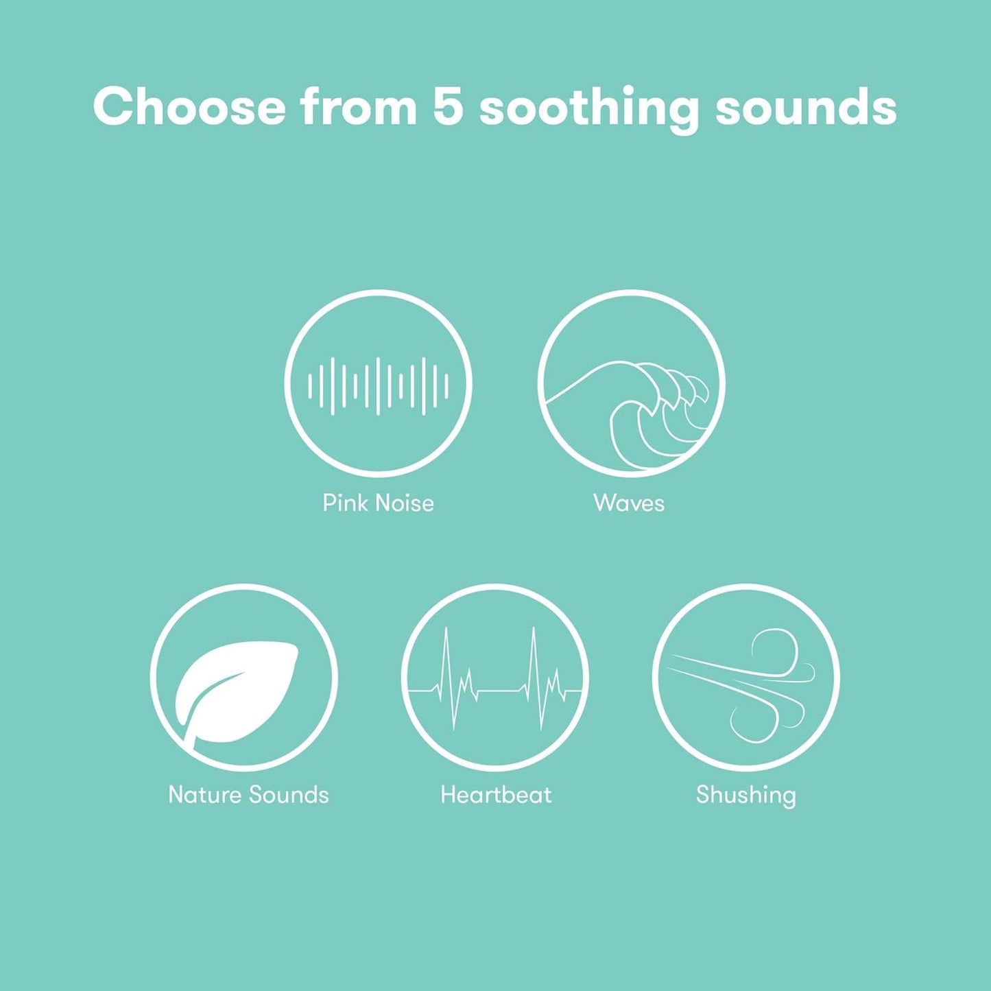Frida Baby 2-in-1 Portable Sound Machine & Nightlight – White Noise for Baby Sleep
