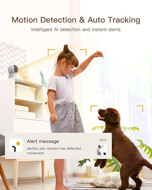 Arenti P2Q 4MP Smart Indoor Security Camera with Auto Tracking, Night Vision & Two-Way Audio