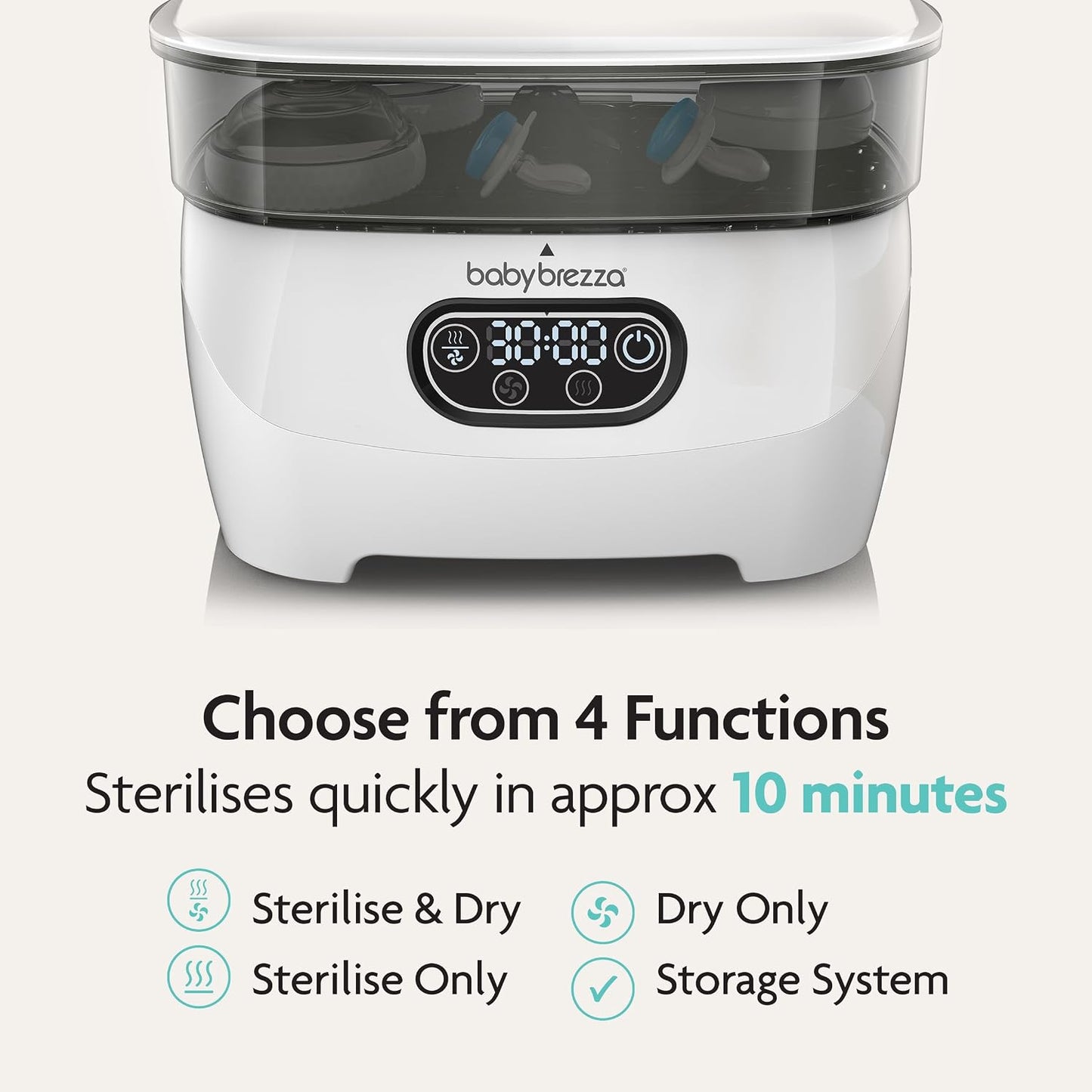 Baby Brezza Bottle Sterilizer and Dryer Advanced | Fast Steam Sterilizer