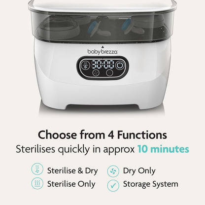 Baby Brezza Bottle Sterilizer and Dryer Advanced | Fast Steam Sterilizer