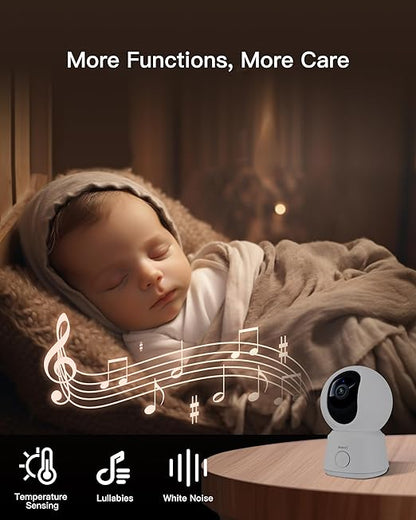 ARENTI B2Kit Baby Monitor with Camera & Audio, 5" Display, 1080P Smart Baby Monitor