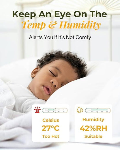 ARENTI AInanny Baby Monitor with 2 Cameras, 5" Display, 2K Video, Cry & Motion Detection