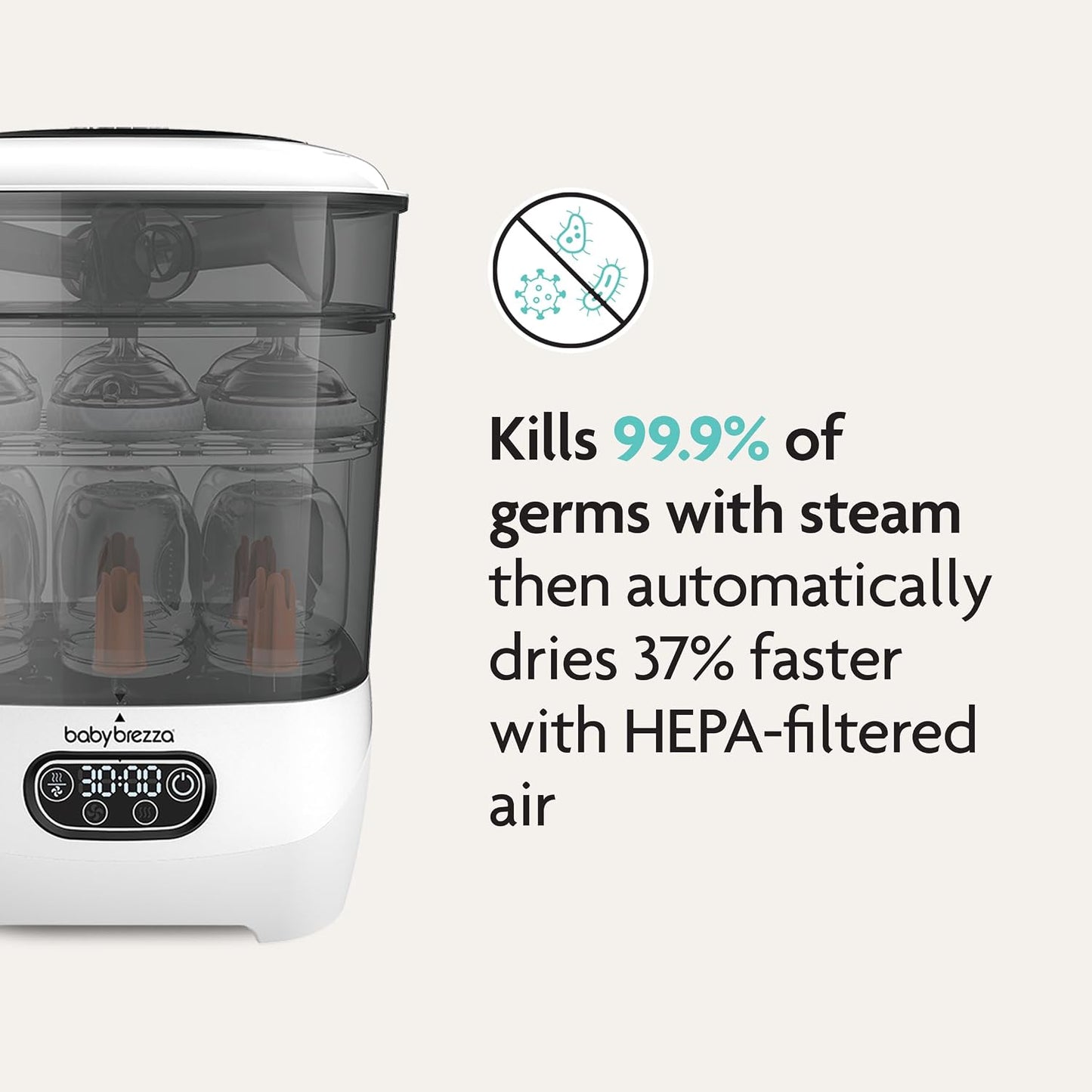 Baby Brezza Bottle Sterilizer and Dryer Advanced | Fast Steam Sterilizer