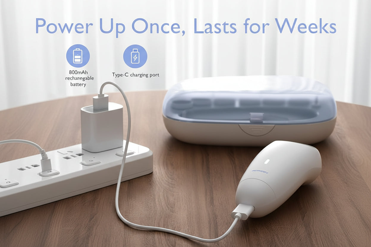 Momcozy Electric Baby Nail File with LED Light Safe Baby Nail Trimmer online in UAE