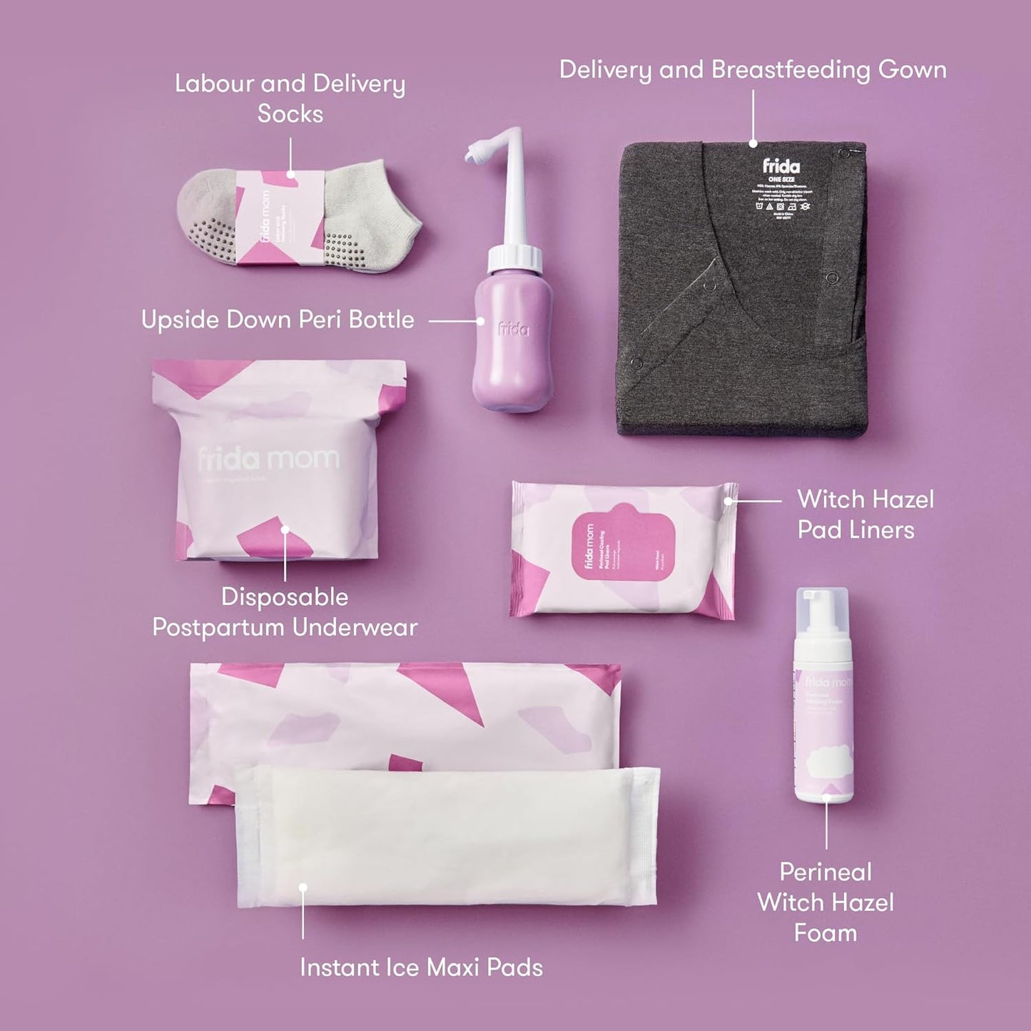 Frida Mom Postpartum Recovery Essentials Kit + Labour & Delivery Hospital Kit