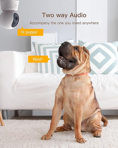 Arenti P2Q 4MP Smart Indoor Security Camera with Auto Tracking, Night Vision & Two-Way Audio