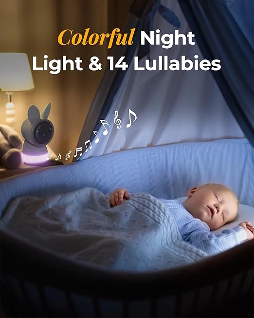 ARENTI AInanny Baby Monitor with 2 Cameras, 5" Display, 2K Video, Cry & Motion Detection