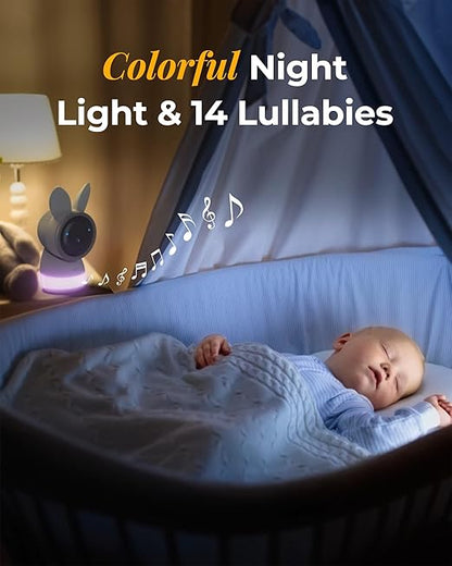ARENTI AInanny Baby Monitor with 2 Cameras, 5" Display, 2K Video, Cry & Motion Detection