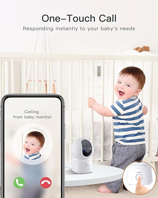 ARENTI B2Kit Baby Monitor with Camera & Audio, 5" Display, 1080P Smart Baby Monitor