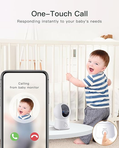 ARENTI B2Kit Baby Monitor with Camera & Audio, 5" Display, 1080P Smart Baby Monitor