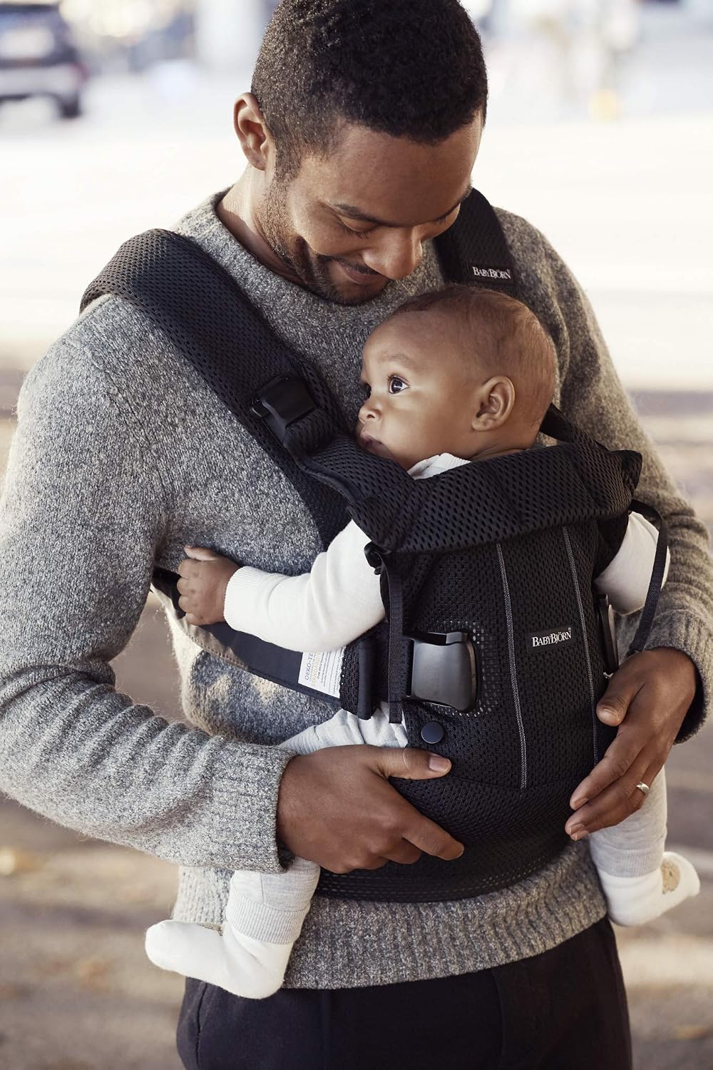 BabyBjörn Carrier One Air 3D Mesh Black – Ergonomic Baby Carrier 0–3 Years