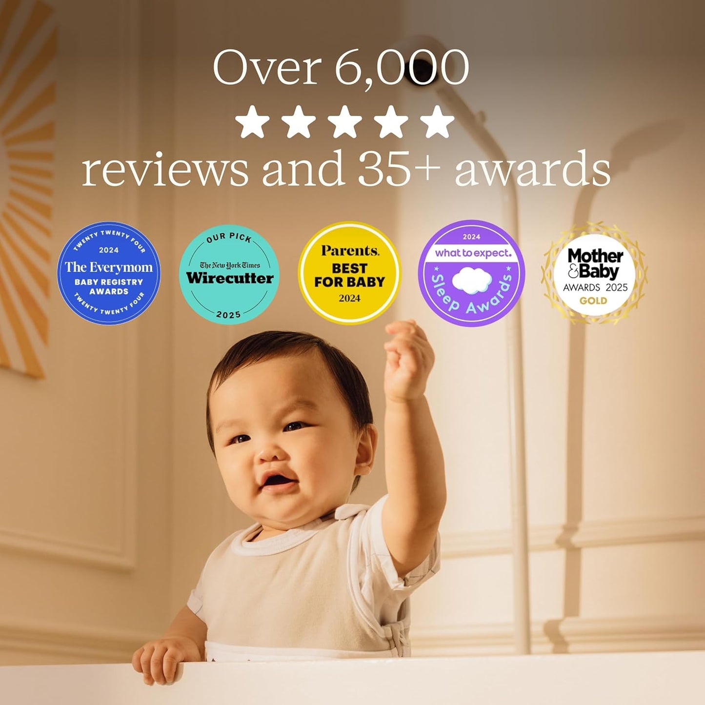 Nanit Pro Smart Baby Monitor with Floor Stand & Breathing Band