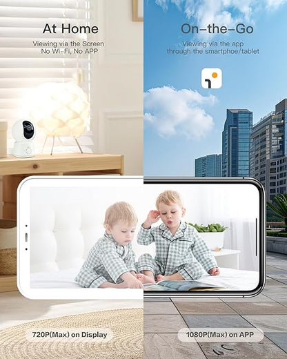 ARENTI B2Kit Baby Monitor with Camera & Audio, 5" Display, 1080P Smart Baby Monitor