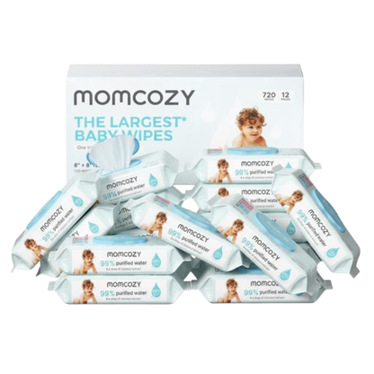 Momcozy Sensitive Extra-Large Water Baby Wipes Gentle and Safe