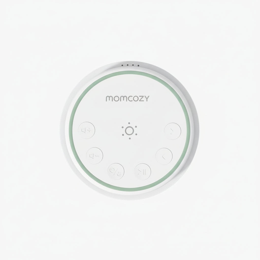 جهاز Momcozy المحمول لإصدار الضوضاء البيضاء مع ضوء ليلي