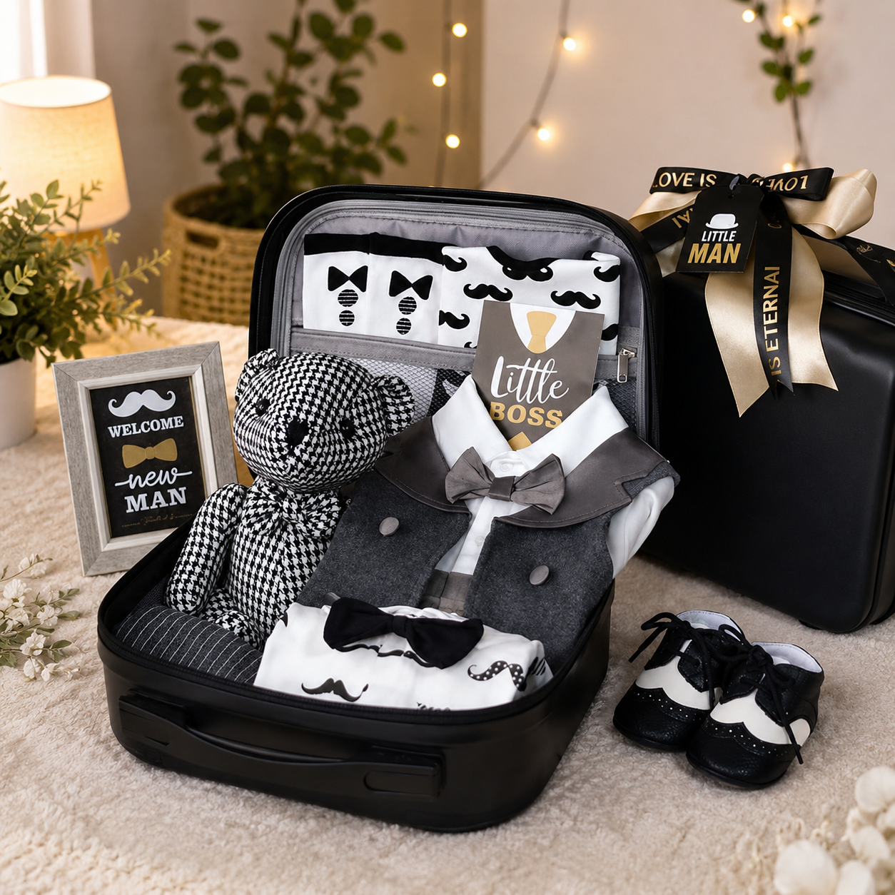 Newborn Baby Boy Gift Set 9 in 1 – Luxury Baby Gift Hamper