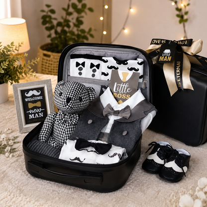 Newborn Baby Boy Gift Set 9 in 1 – Luxury Baby Gift Hamper