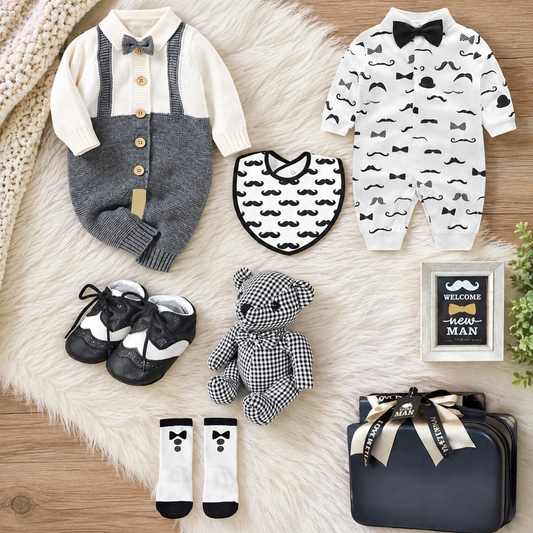 Newborn Baby Boy Gift Set 9 in 1 – Luxury Baby Gift Hamper