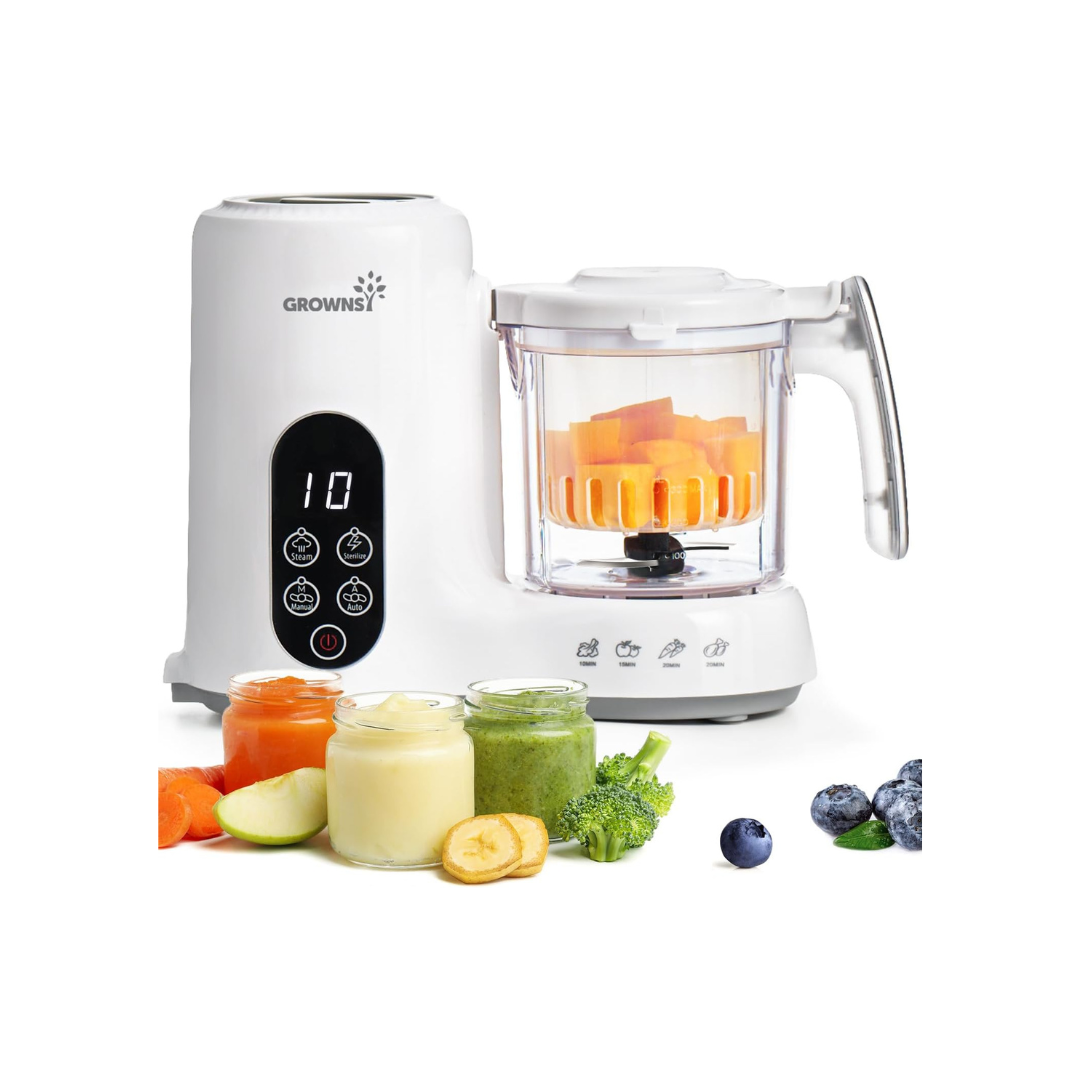 GROWNSY Baby Food Maker Steamer Blender BPA Free | Mumcare UAE