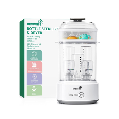 GROWNSY Baby Bottle Sterilizer and Dryer | Electric Steam Sterilizer