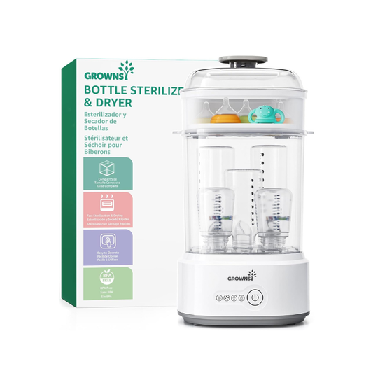 GROWNSY Baby Bottle Sterilizer and Dryer | Electric Steam Sterilizer