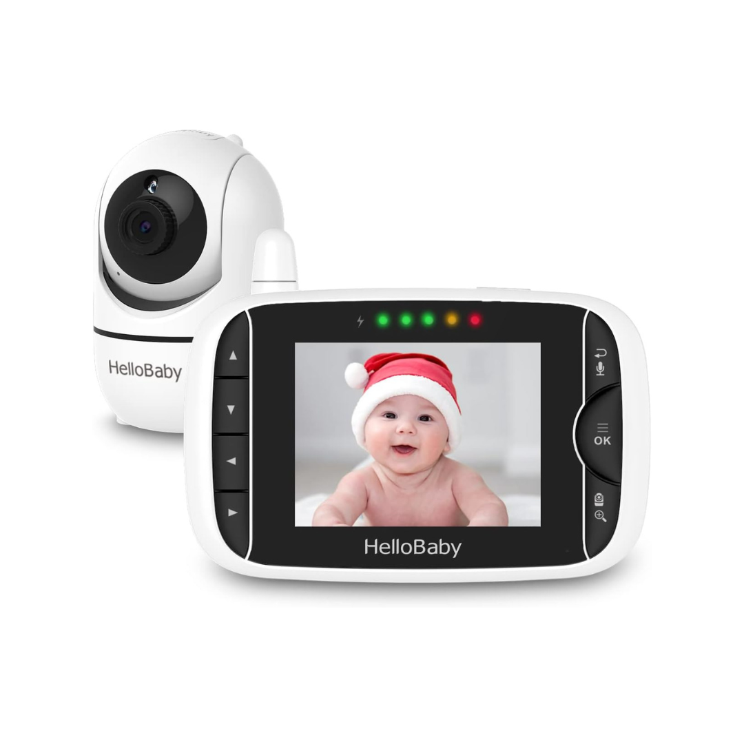 HelloBaby 3.2" Baby Monitor with Camera & Audio No WiFi | Night Vision