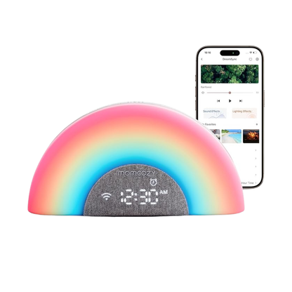 Momcozy WN05 Baby Sound Machine & Night Light with App Control, White Noise & Sunrise Alarm