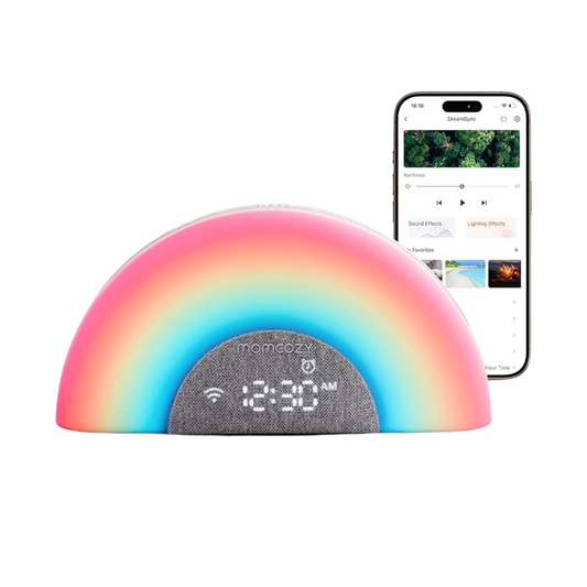 Momcozy WN05 Baby Sound Machine & Night Light with App Control, White Noise & Sunrise Alarm
