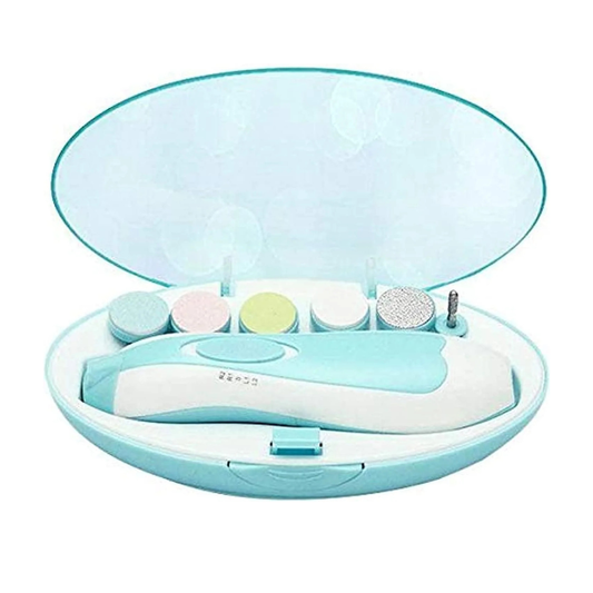 6-in-1 Baby Electric Nail File with LED Light | Safe Baby Nail Trimmer