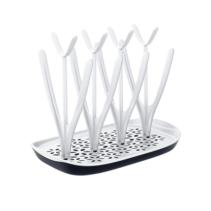 Baby Bottle Drying Rack BPA-Free Bottle Drying Stand with Drain Tray