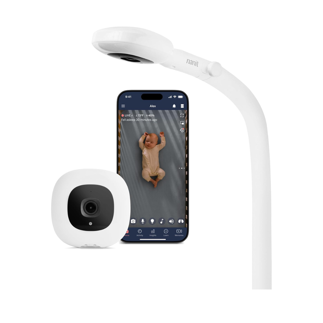 Nanit Pro Smart Baby Monitor with Floor Stand & Breathing Band