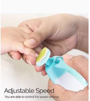 6-in-1 Baby Electric Nail File with LED Light | Safe Baby Nail Trimmer